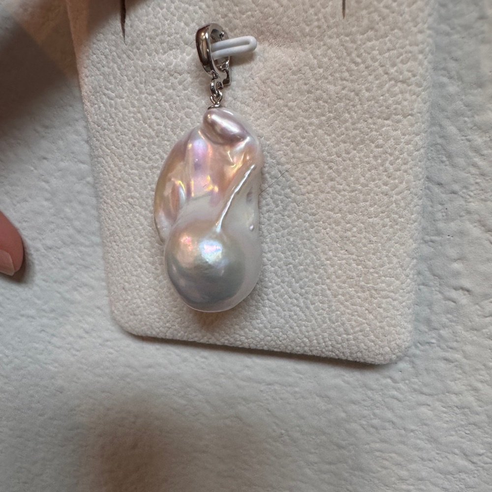 Large Natural Baroque Pearl Pendant